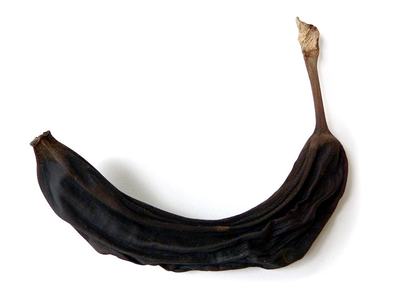 dark dehydrated banana arc